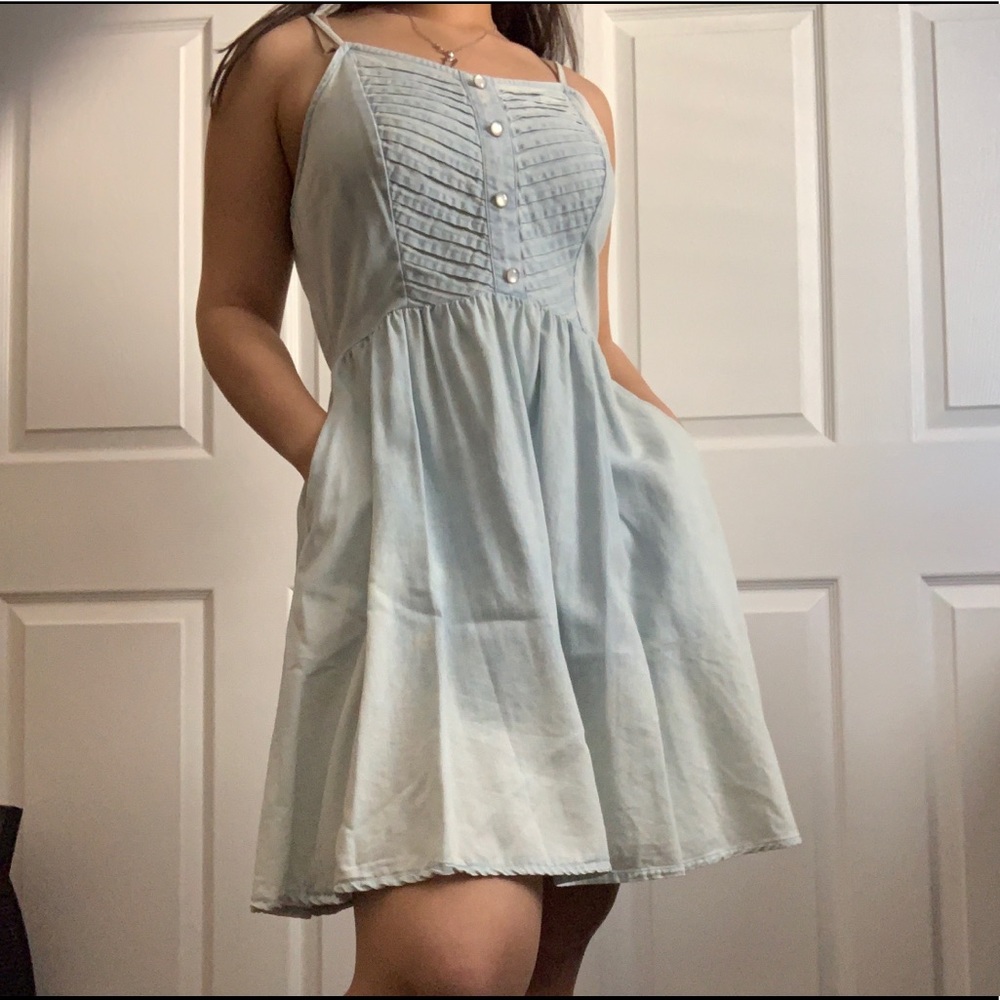 light blue summer dress
